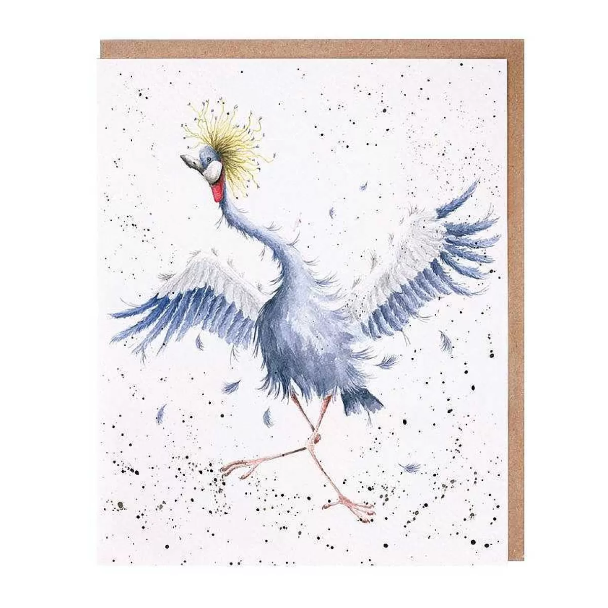 The Zoology Collection>Wrendale Designs Dancing Queen' Crane Card