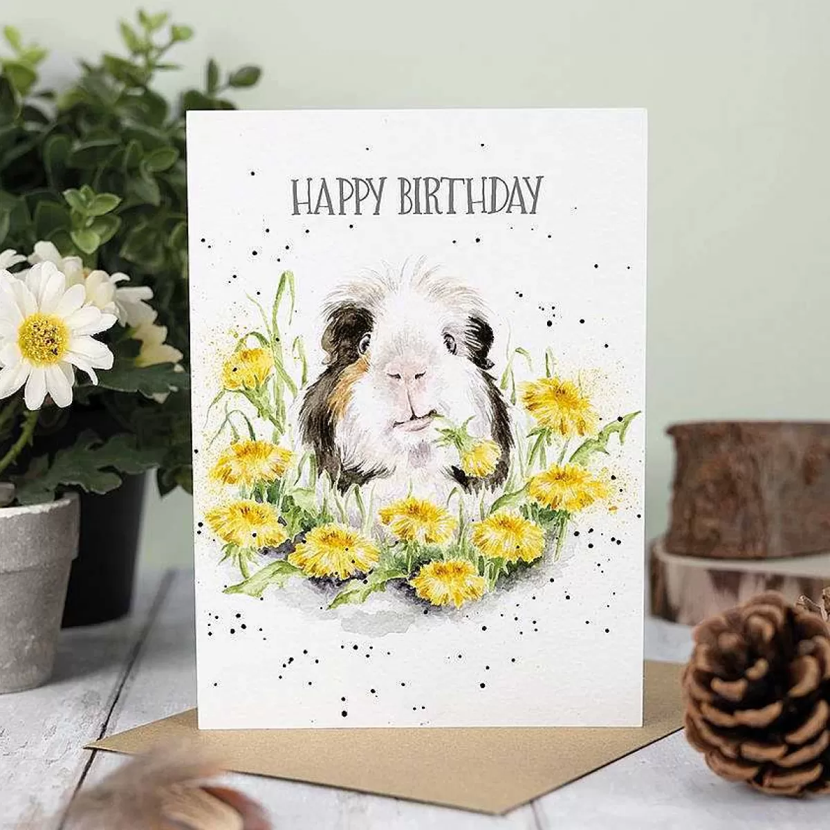 Birthday>Wrendale Designs Dandy Day' Guinea Pig Birthday Card