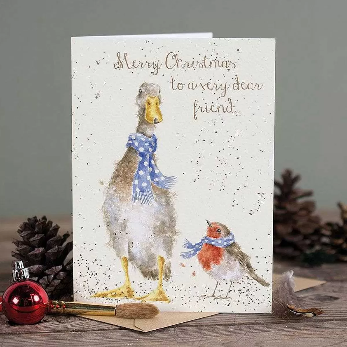 Single Relation Cards>Wrendale Designs Dear Friend' Duck Card