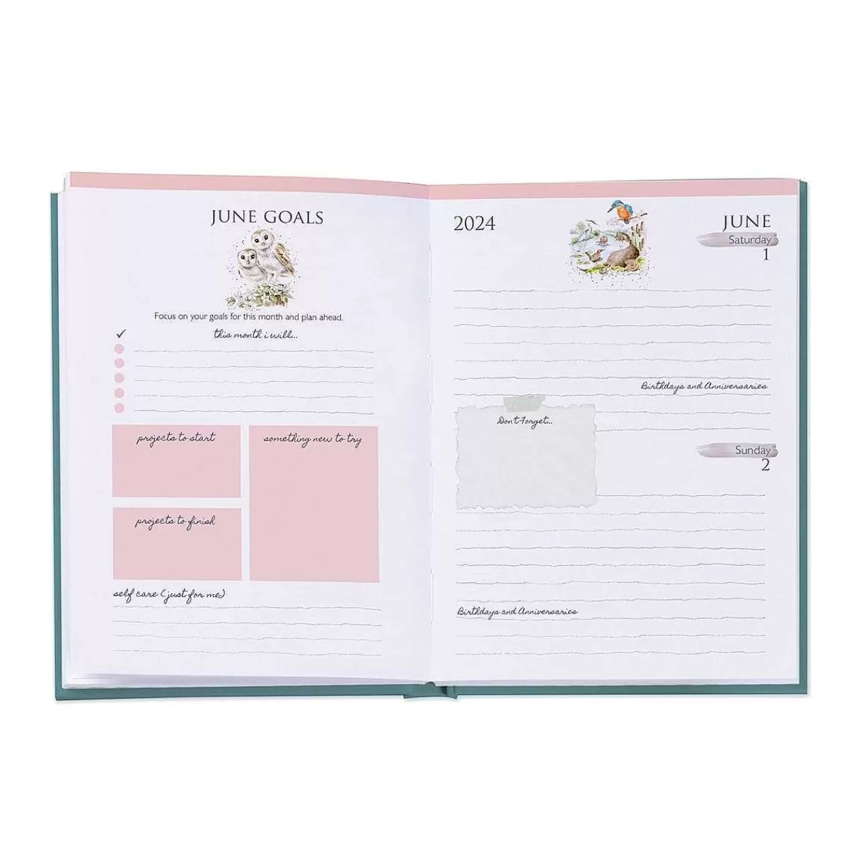 2024 Diaries & Calendars>Wrendale Designs Desk Diary 2024