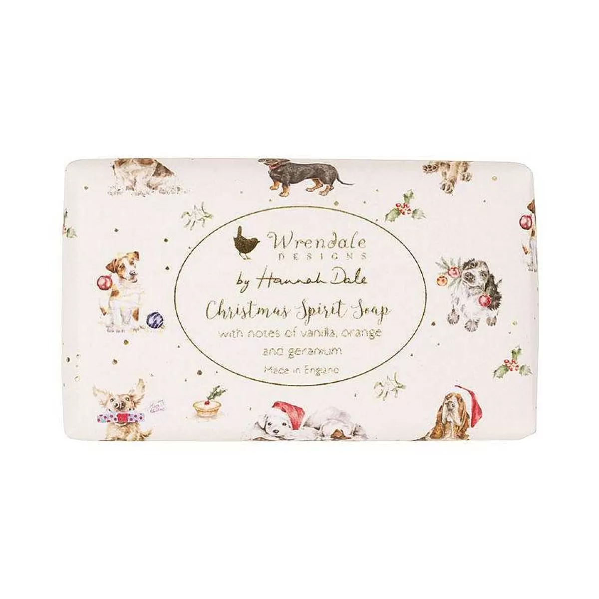 Soap Bars>Wrendale Designs Dog Christmas Spirit Christmas Soap