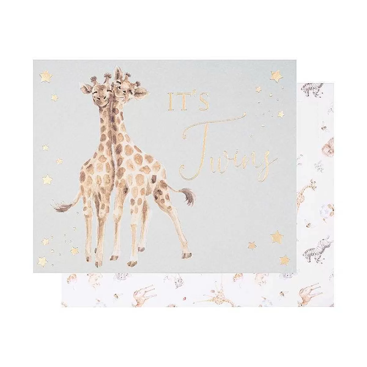 New Baby>Wrendale Designs Double The Joy' Giraffe Card