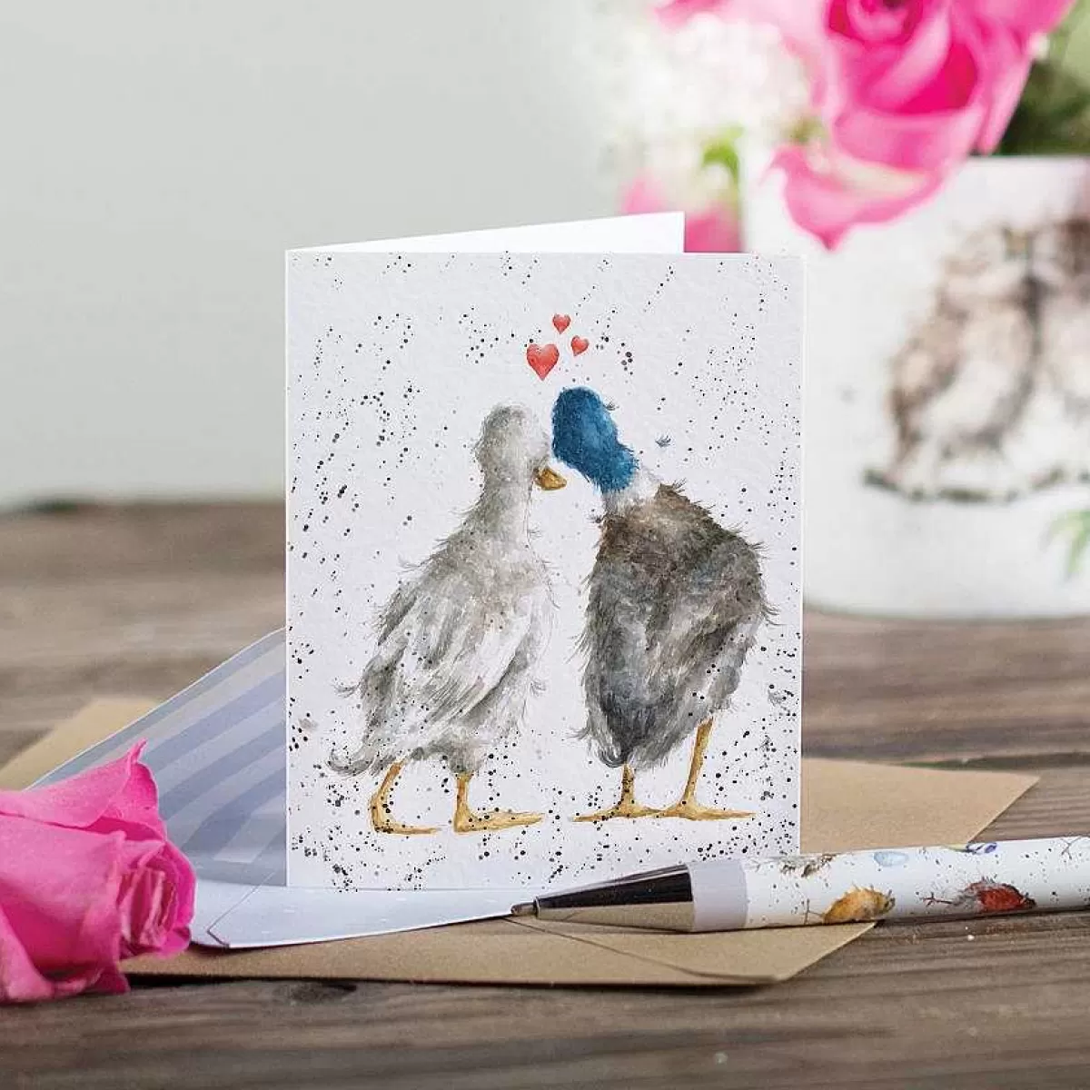 Gift Enclosure Cards>Wrendale Designs Duck Love' Duck Enclosure Card