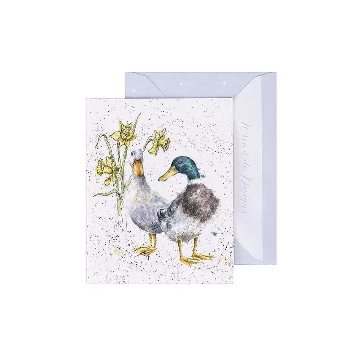 Gift Enclosure Cards>Wrendale Designs Ducks And Daffs' Duck Enclosure Card