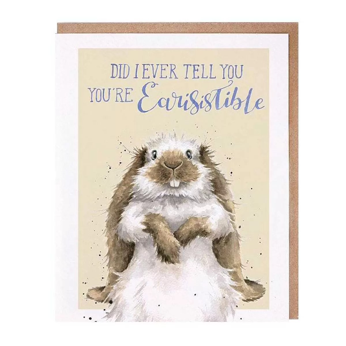 Anniversary>Wrendale Designs Earisistible' Rabbit Card