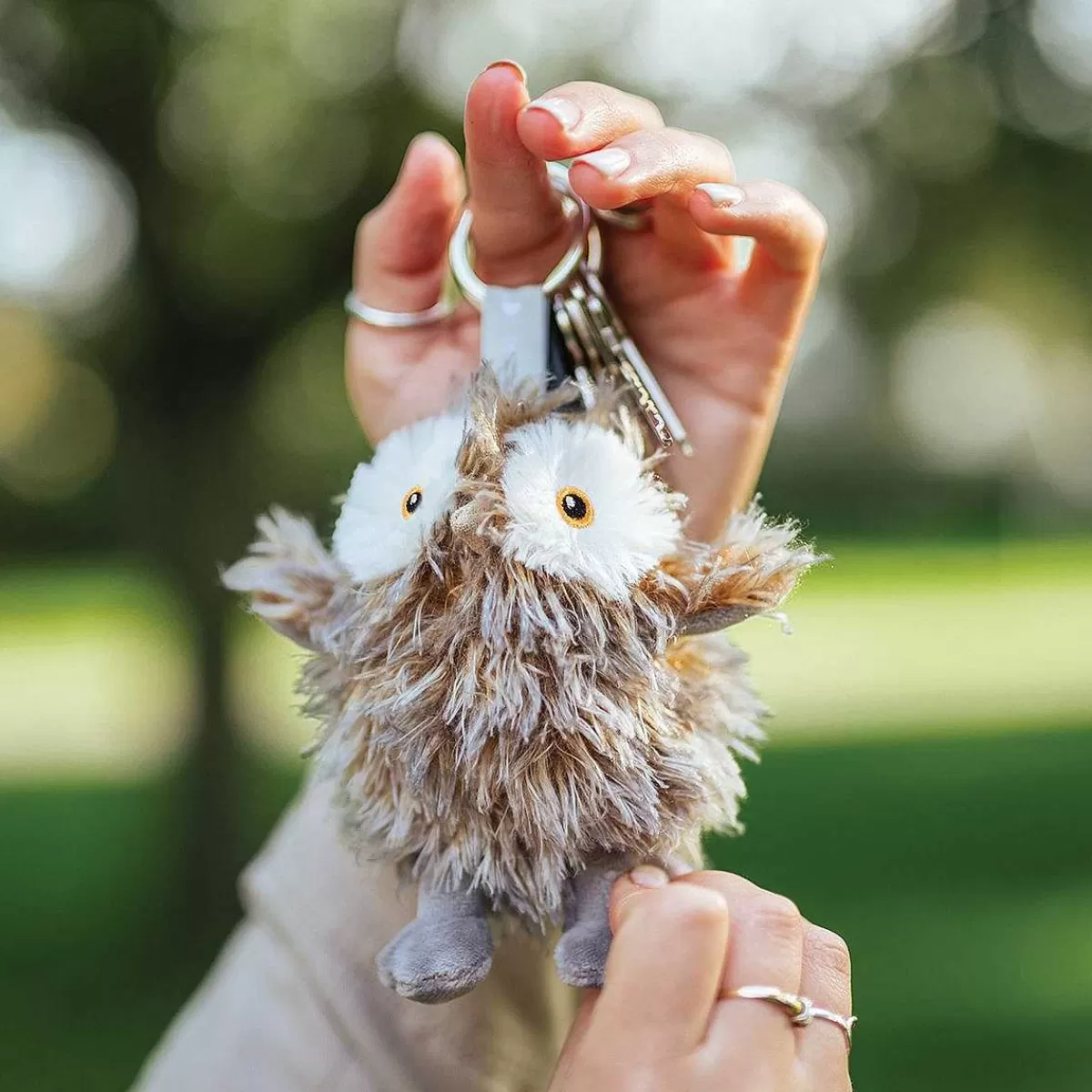 Plush Toy Collection>Wrendale Designs Elvis' Owl Plush Character Keyring