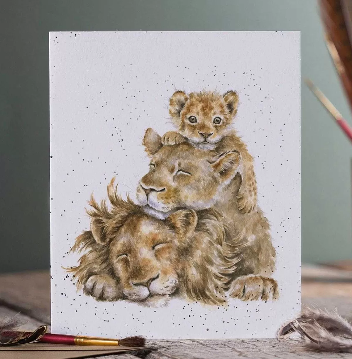 Father'S Day>Wrendale Designs Family Pride' Lion Card