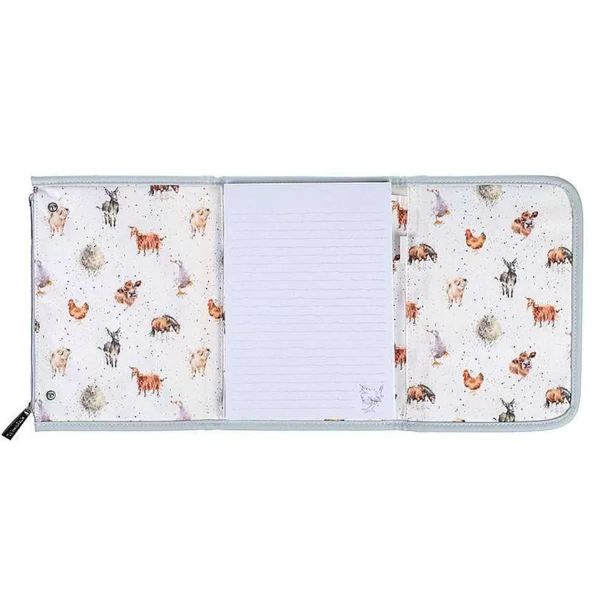 Notebook Wallets>Wrendale Designs Farmyard Friends' Cow Notebook Wallet