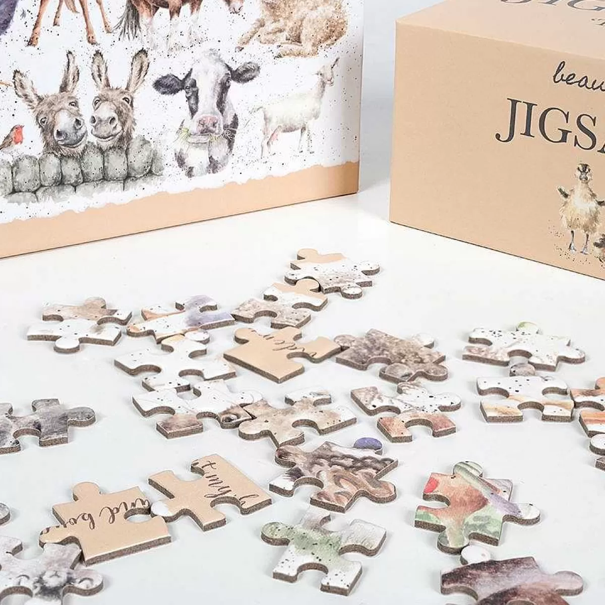 Jigsaw Puzzles & Playing Cards>Wrendale Designs Farmyard Friends' Farmyard Animal Jigsaw Puzzle