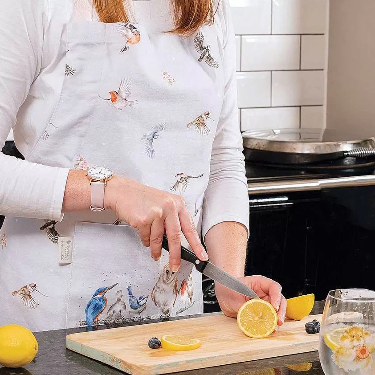 Kitchen Textiles>Wrendale Designs Feathered Friends' Bird Apron