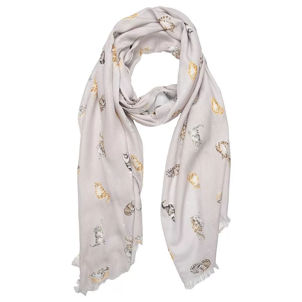 Scarves>Wrendale Designs Feline Friends' Cat Scarf