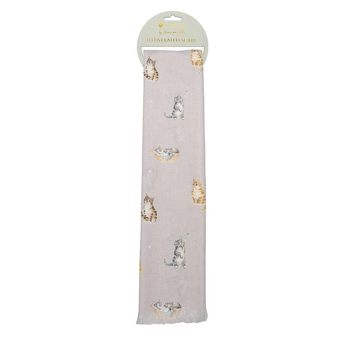 Scarves>Wrendale Designs Feline Friends' Cat Scarf