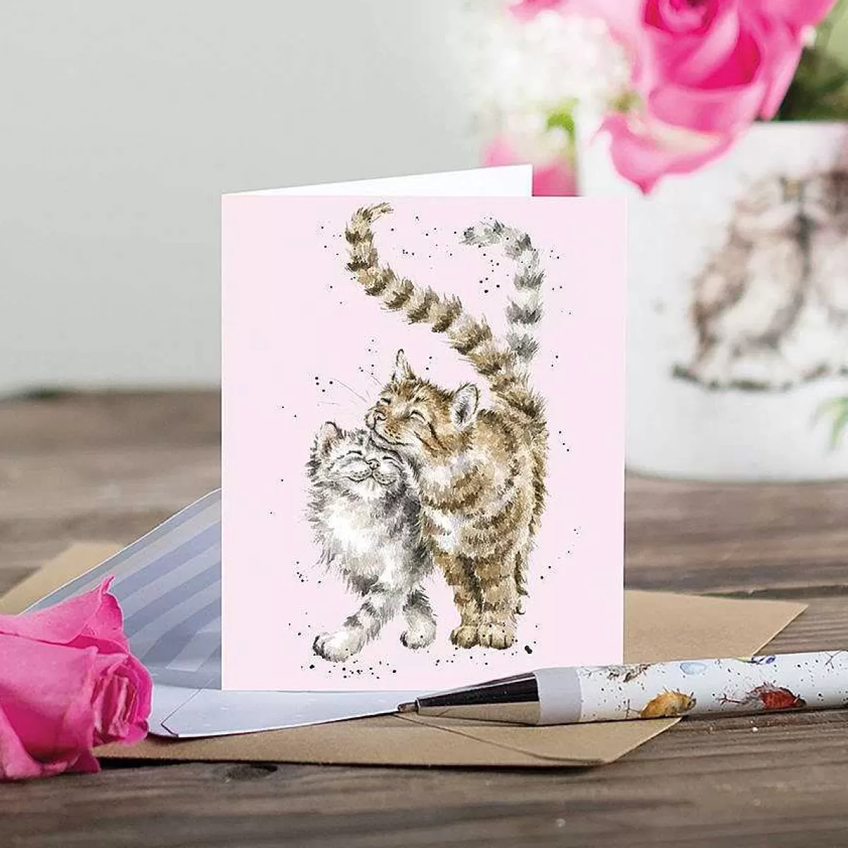 Gift Enclosure Cards>Wrendale Designs Feline Good' Cat Enclosure Card