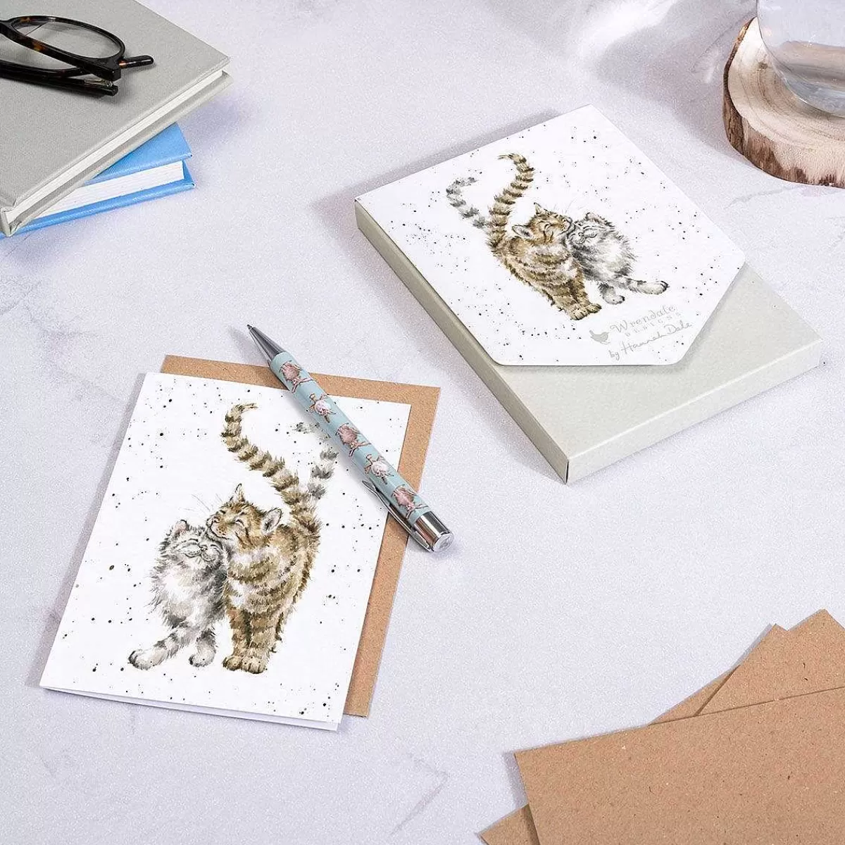 Notecards & Memo Blocks>Wrendale Designs Feline Good' Cat Notecard Set