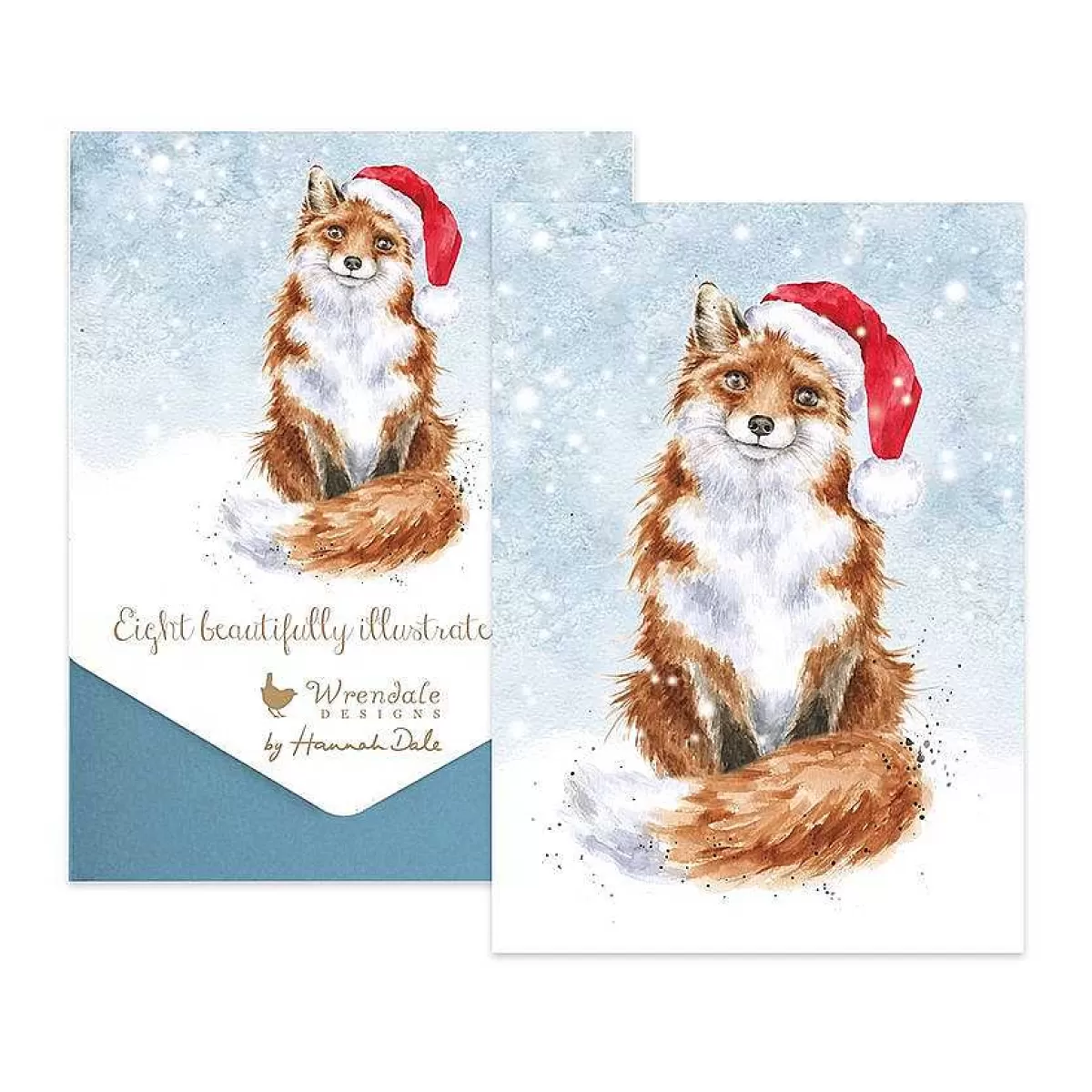 Boxed Christmas Cards>Wrendale Designs Festive Fox' Fox Card Pack