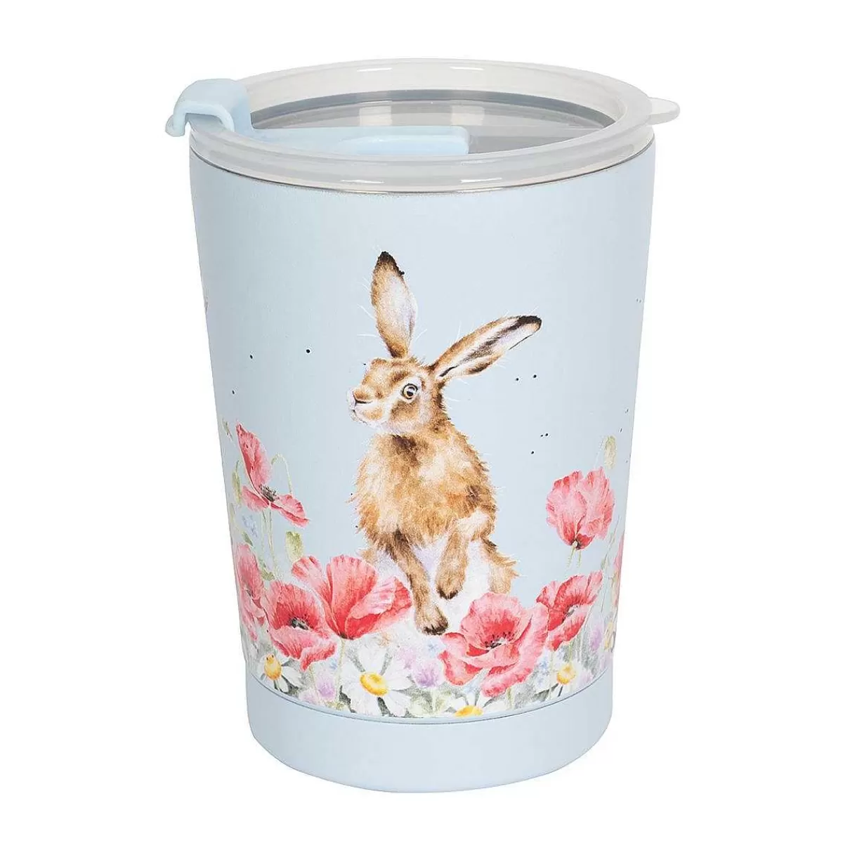 Water Bottles>Wrendale Designs Field Of Flowers' Hare Thermal Travel Cup