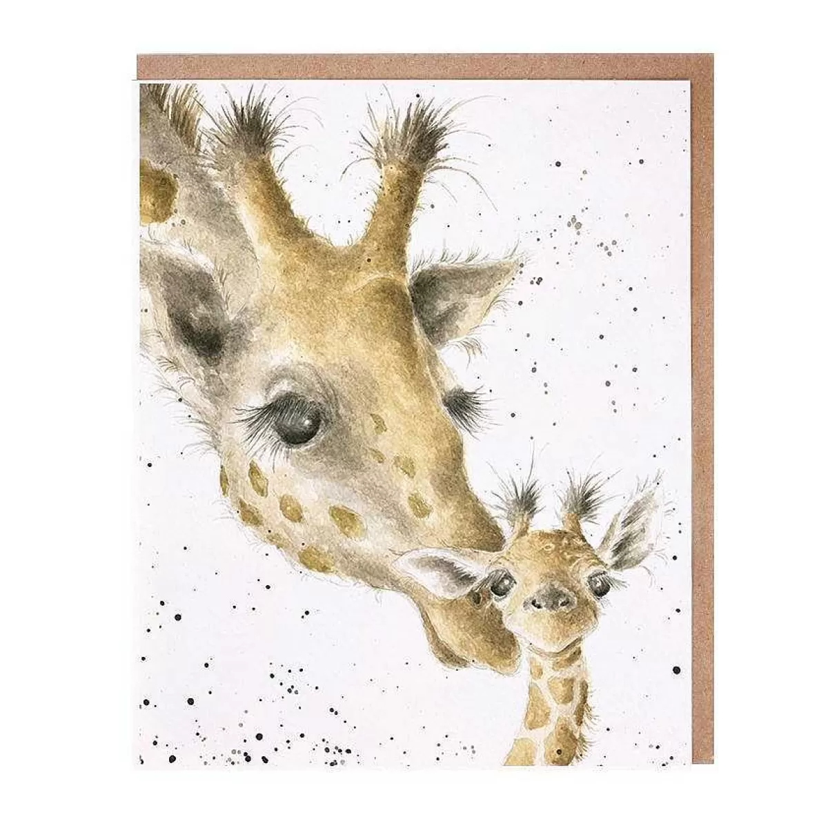 The Zoology Collection>Wrendale Designs First Kiss' Giraffe Card