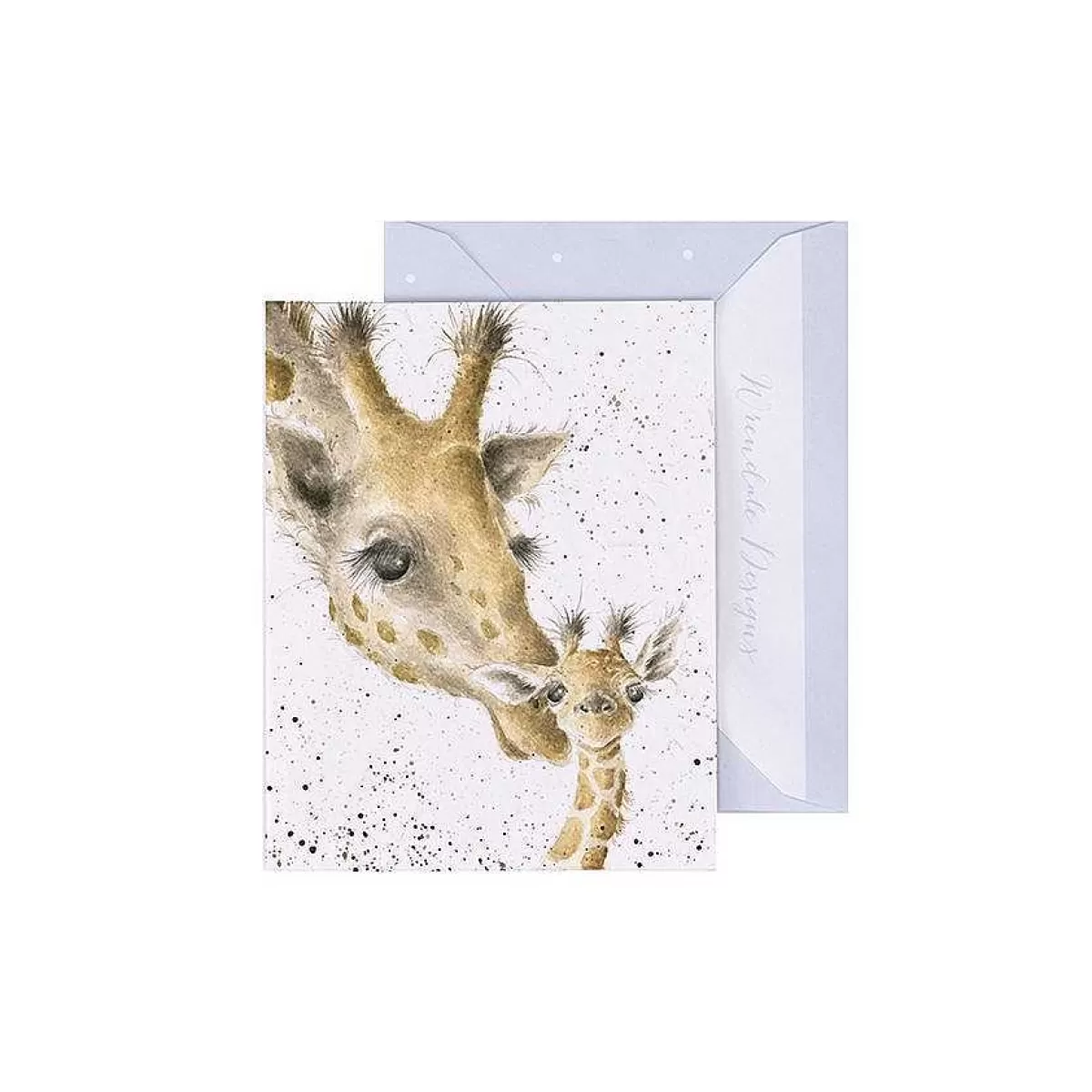 Gift Enclosure Cards>Wrendale Designs First Kiss' Giraffe Enclosure Card