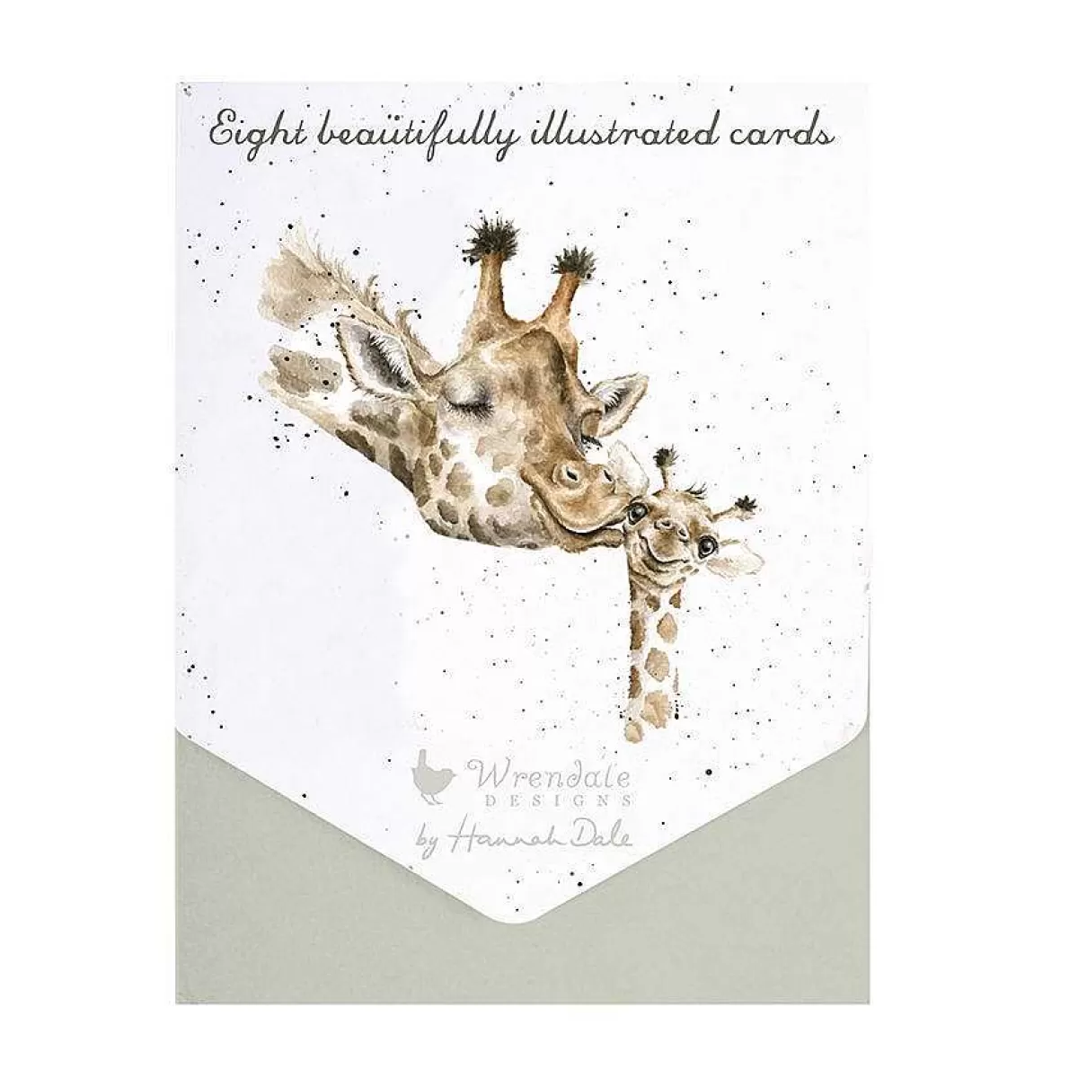 Notecards & Memo Blocks>Wrendale Designs First Kiss' Giraffe Notecard Set