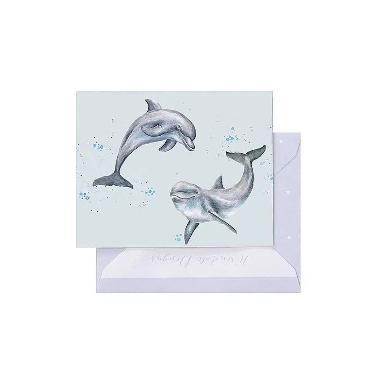 Gift Enclosure Cards>Wrendale Designs Flippin Around' Dolphin Enclosure Card