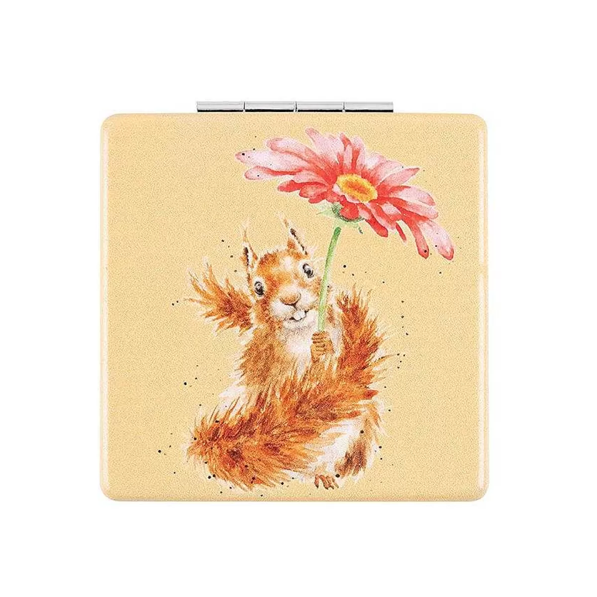 Compact Mirrors>Wrendale Designs Flowers Come After Rain' Squirrel Compact Mirror