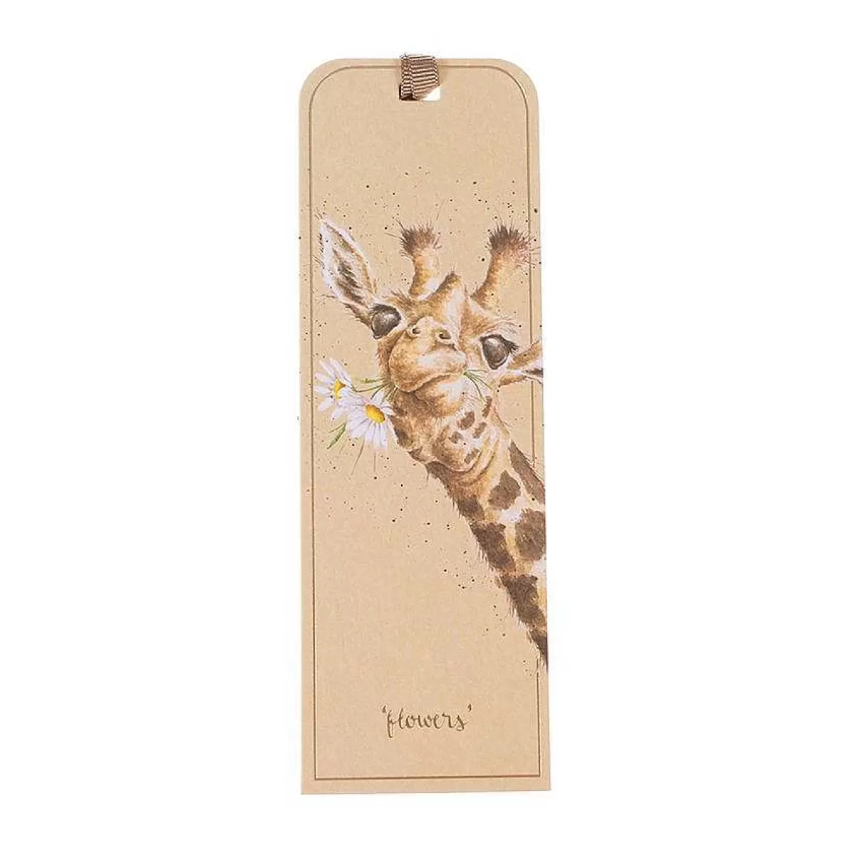 Bookmarks>Wrendale Designs Flowers' Giraffe Bookmark