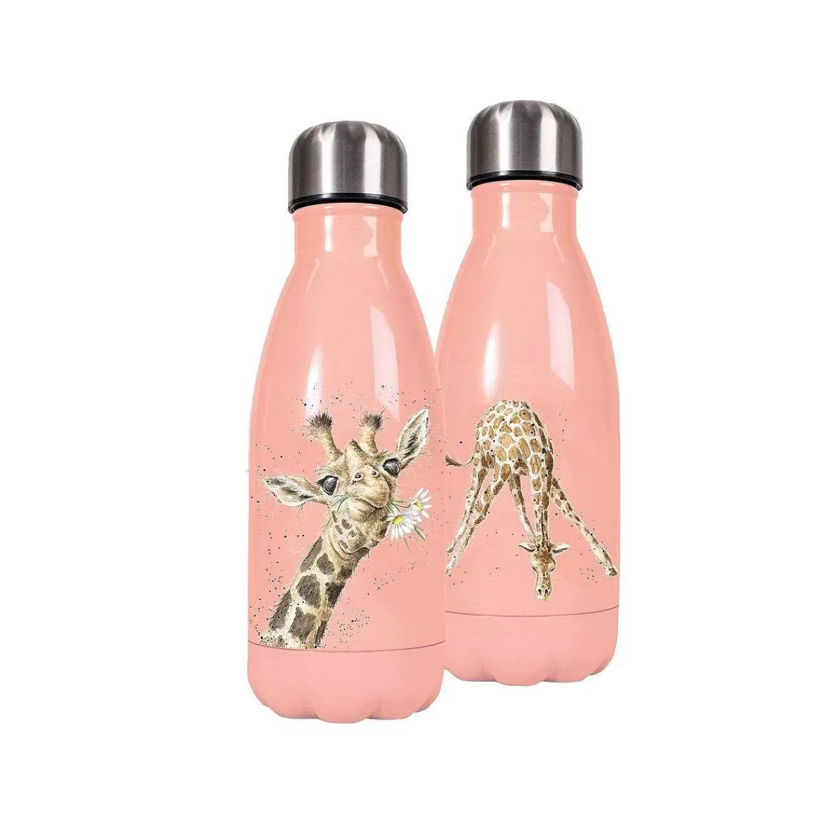 Water Bottles>Wrendale Designs Flowers' Giraffe Small Water Bottle