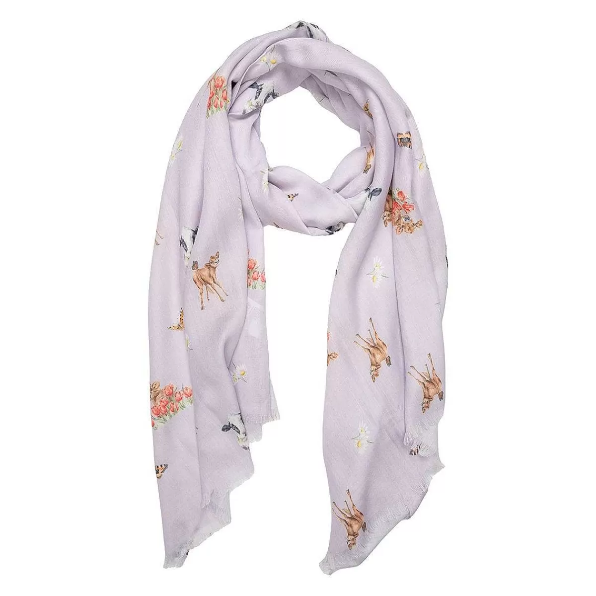 Scarves>Wrendale Designs Flutterly Fabulous' Cow Scarf