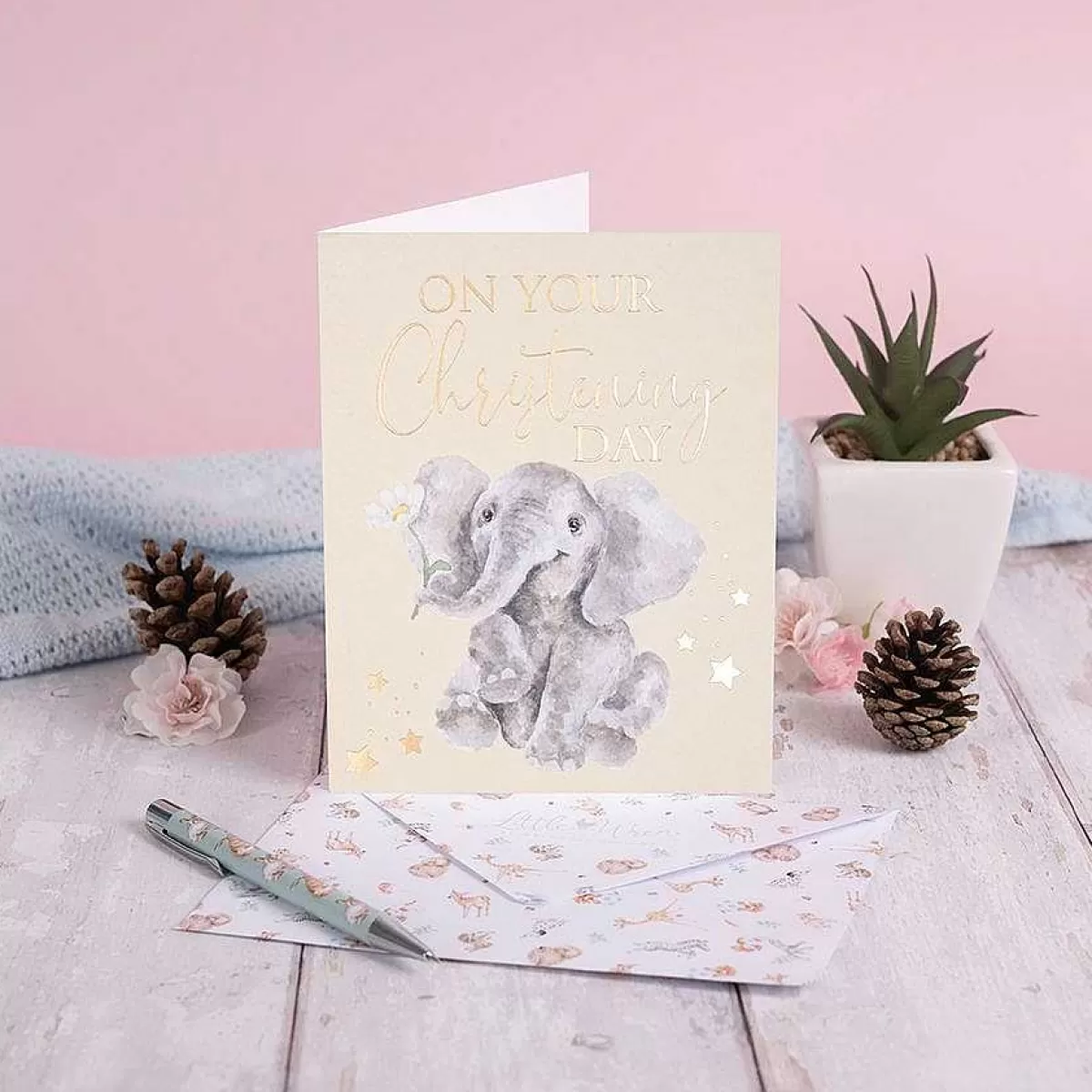 New Baby>Wrendale Designs For You…' Elephant Card