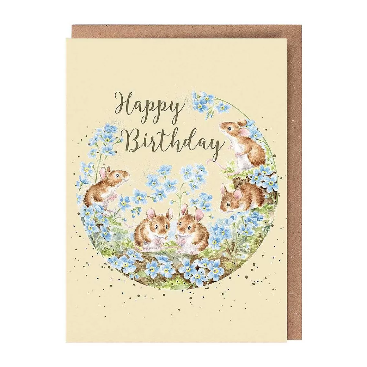 Birthday>Wrendale Designs Forget Me Not' Mouse Birthday Card