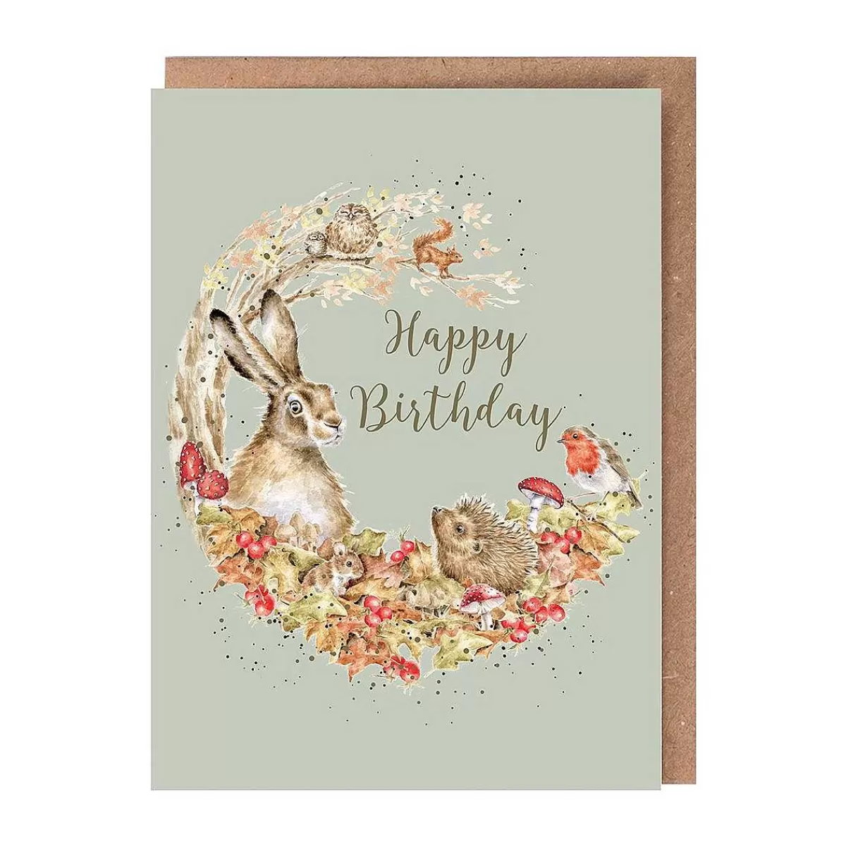 Birthday>Wrendale Designs Fungi Foray' Woodland Animal Birthday Card