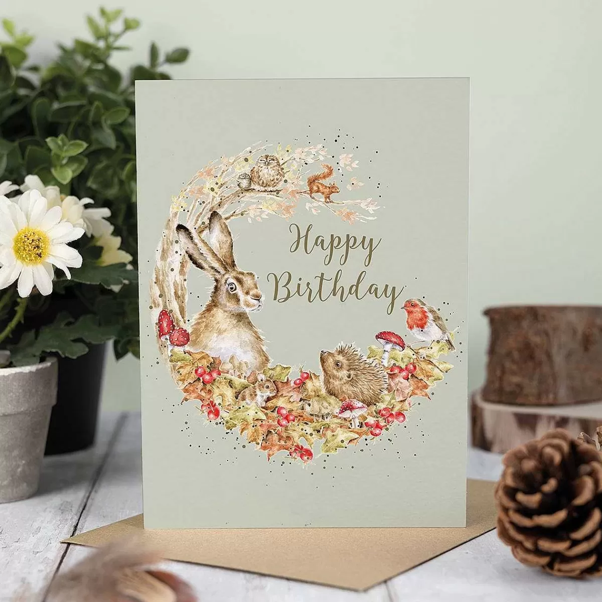 Birthday>Wrendale Designs Fungi Foray' Woodland Animal Birthday Card