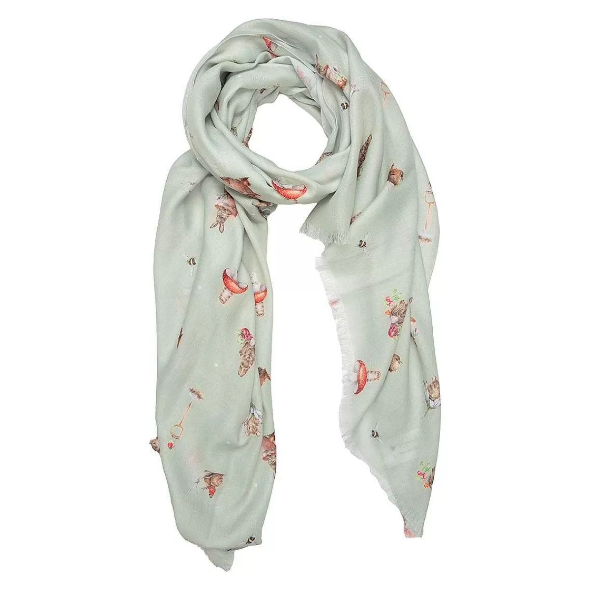 Scarves>Wrendale Designs Garden Friends' Garden Animal Scarf