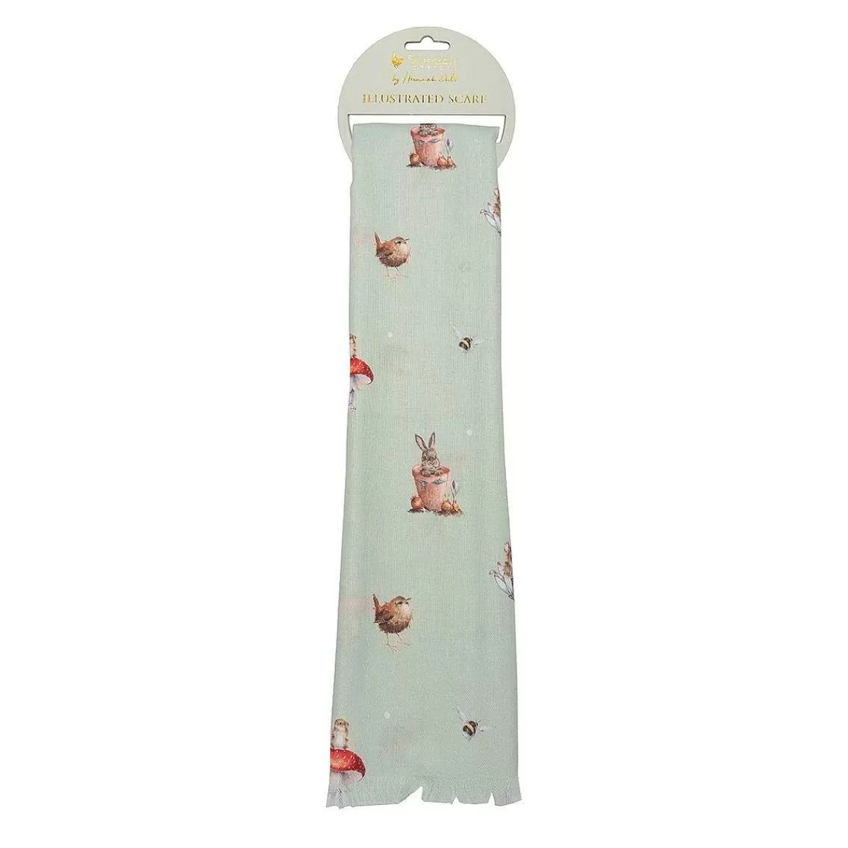 Scarves>Wrendale Designs Garden Friends' Garden Animal Scarf