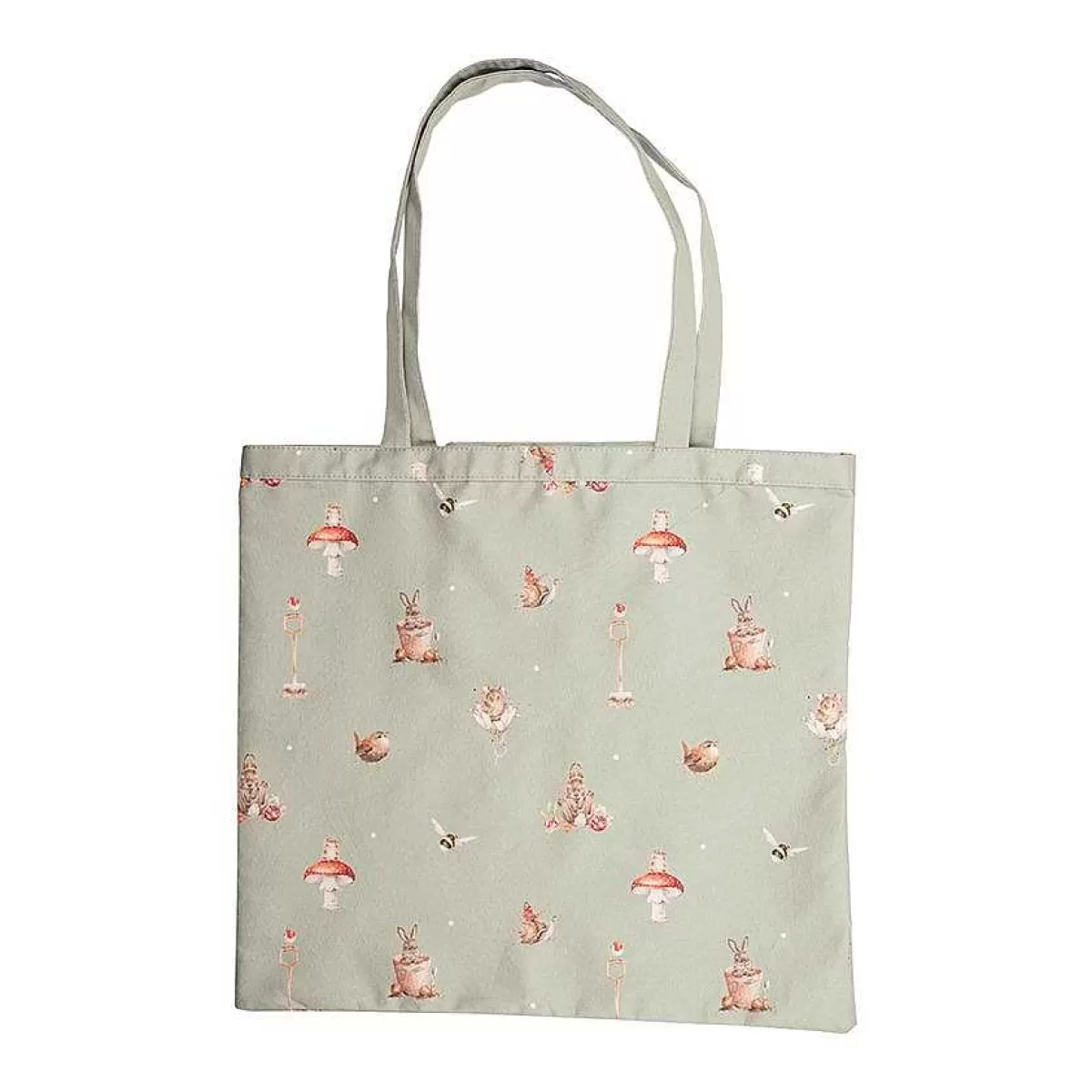 Canvas & Foldable Shopping Bags>Wrendale Designs Garden Friends' Rabbit Foldable Shopper Bag