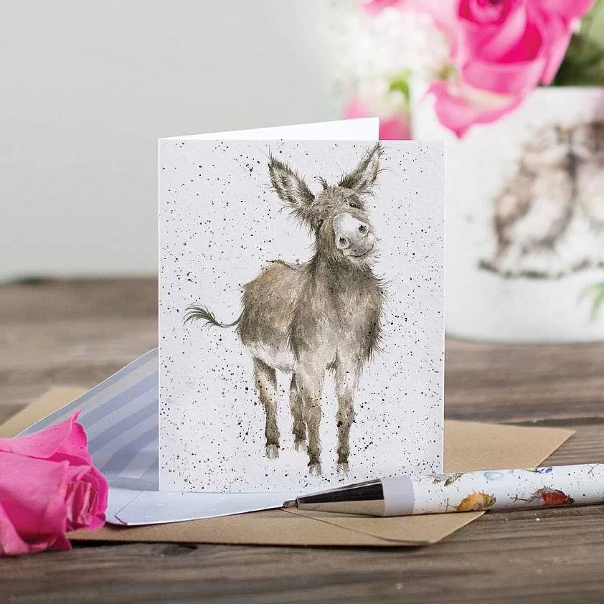 Gift Enclosure Cards>Wrendale Designs Gentle Jack' Donkey Enclosure Card