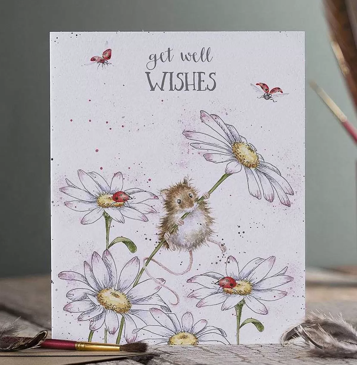 Other Occasions>Wrendale Designs Get Well Wishes' Card