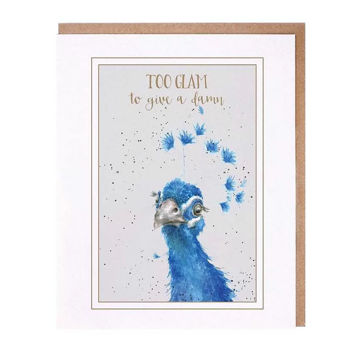 Just To Say>Wrendale Designs Glamorous' Peacock Card