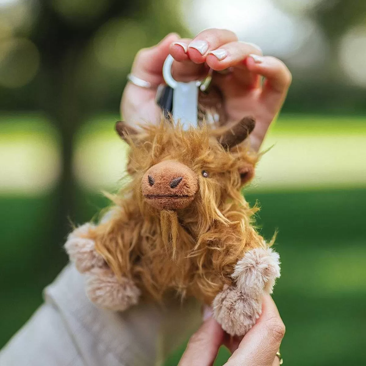 Plush Toy Collection>Wrendale Designs Gordon' Highland Cow Plush Character Keyring