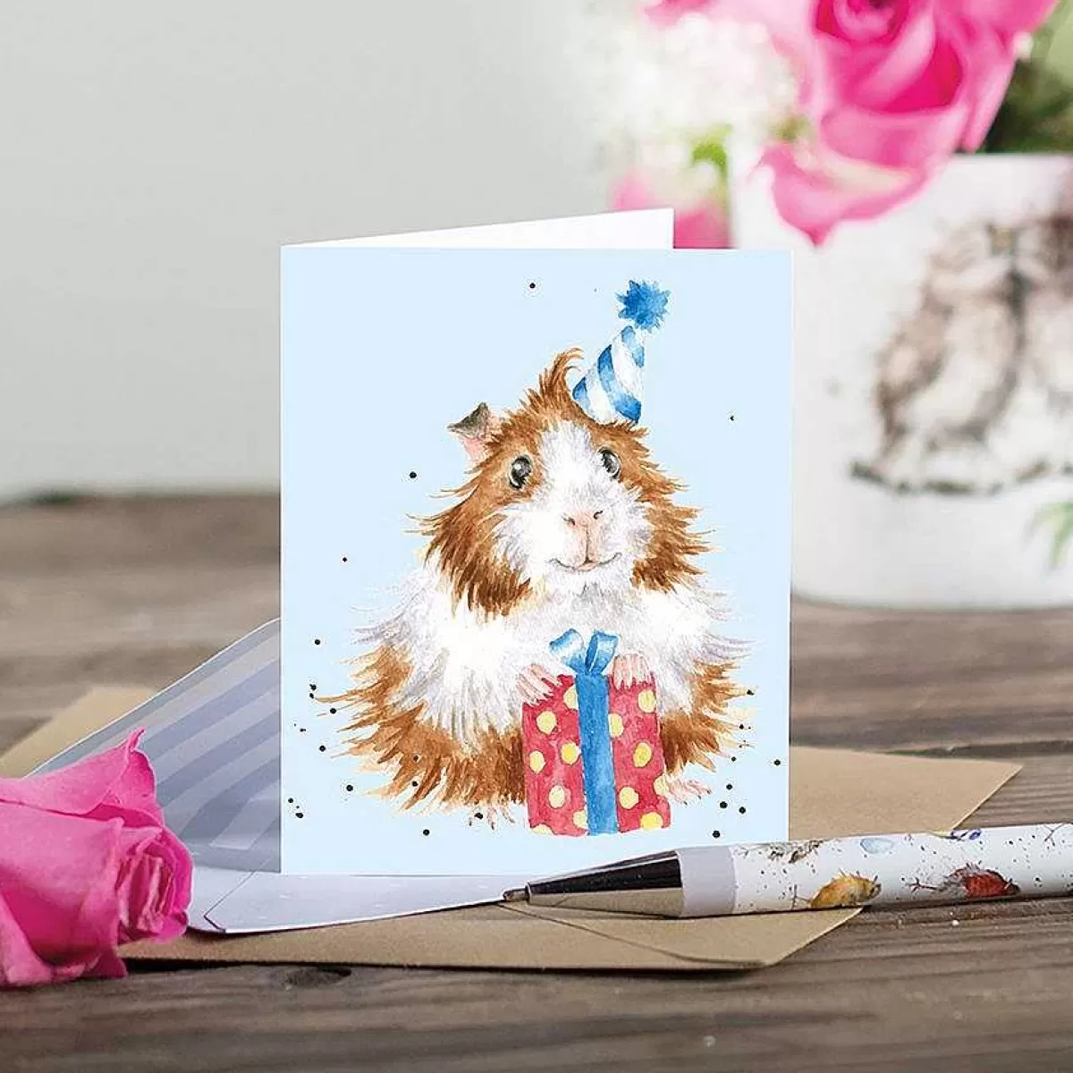 Gift Enclosure Cards>Wrendale Designs Guinea Be A Great Day' Guinea Pig Enclosure Card