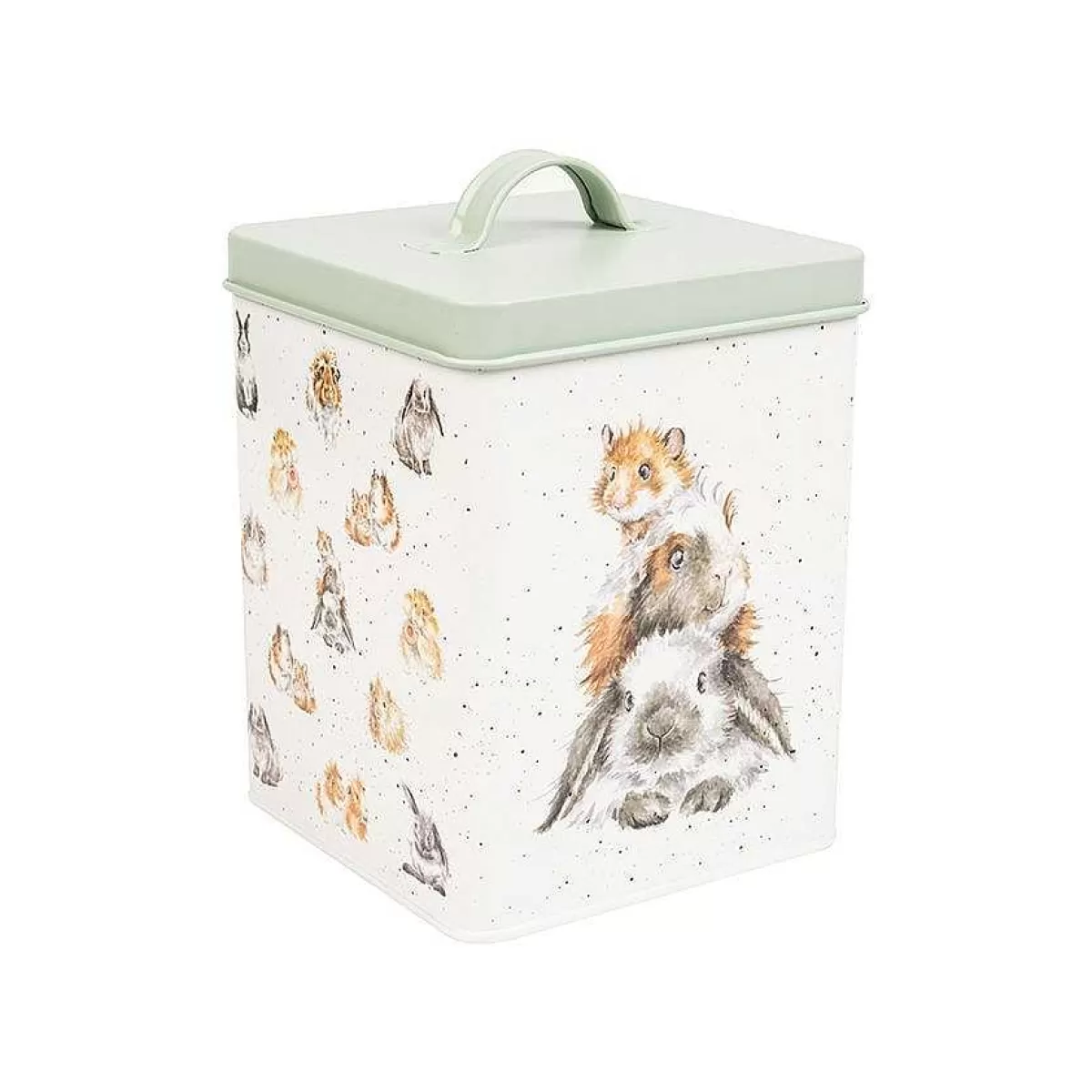 Pet Tinware>Wrendale Designs Guinea Pig And Rabbit Treat Tin