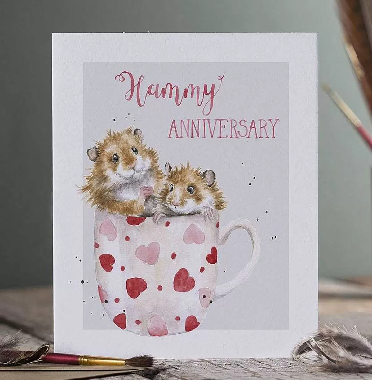 Anniversary>Wrendale Designs Hammy Anniversary' Hamster Card