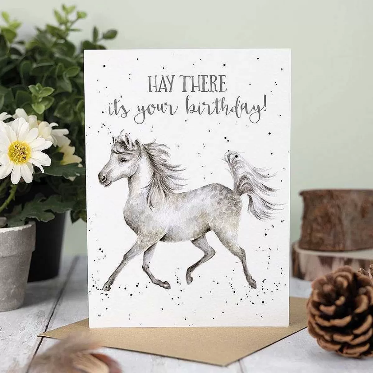 Birthday>Wrendale Designs Hay There' Horse Birthday Card