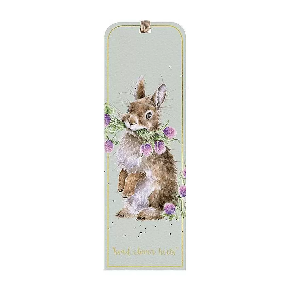 Bookmarks>Wrendale Designs Head Clover Heels' Rabbit Bookmark