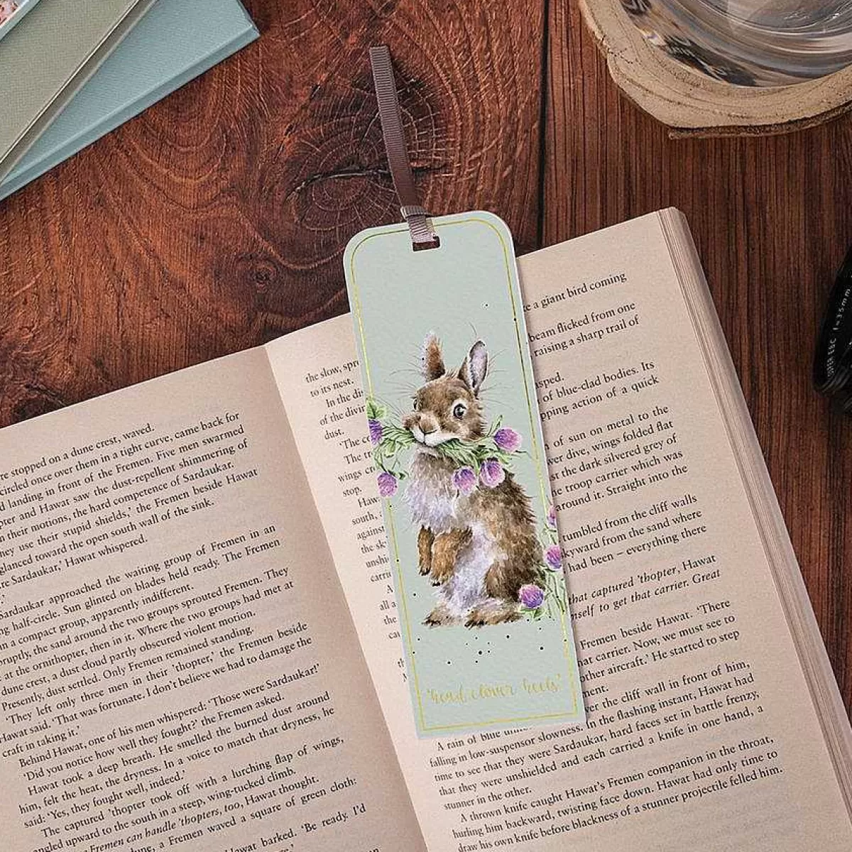 Bookmarks>Wrendale Designs Head Clover Heels' Rabbit Bookmark