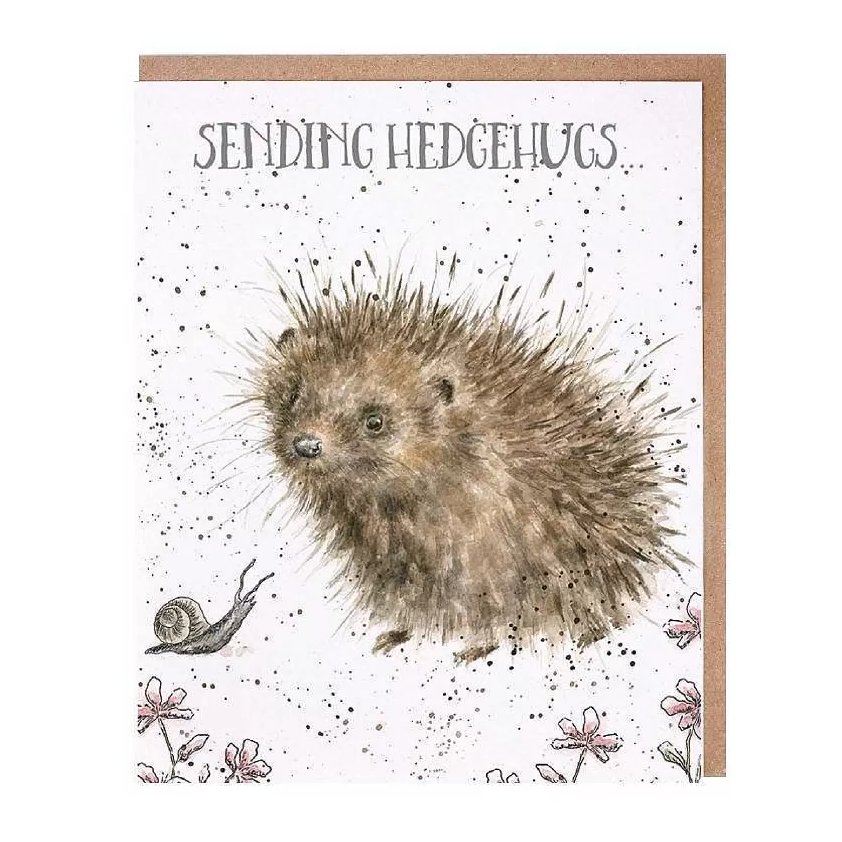 Just To Say>Wrendale Designs Hedgehugs' Hedgehog Card