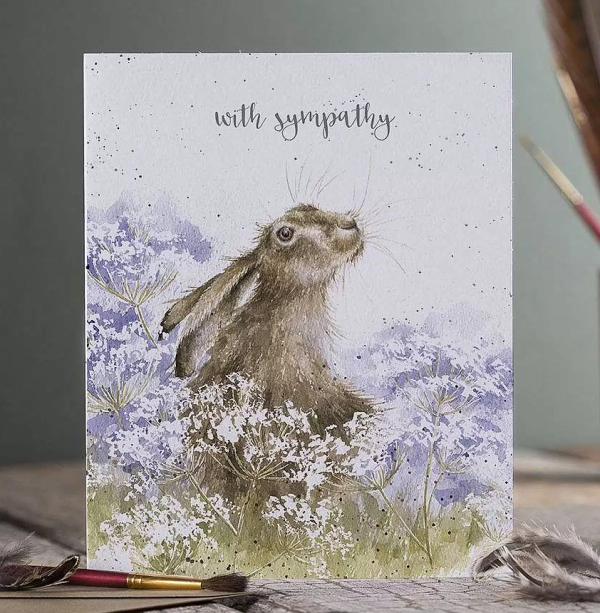 Other Occasions>Wrendale Designs Here For You' Hare Sympathy Card