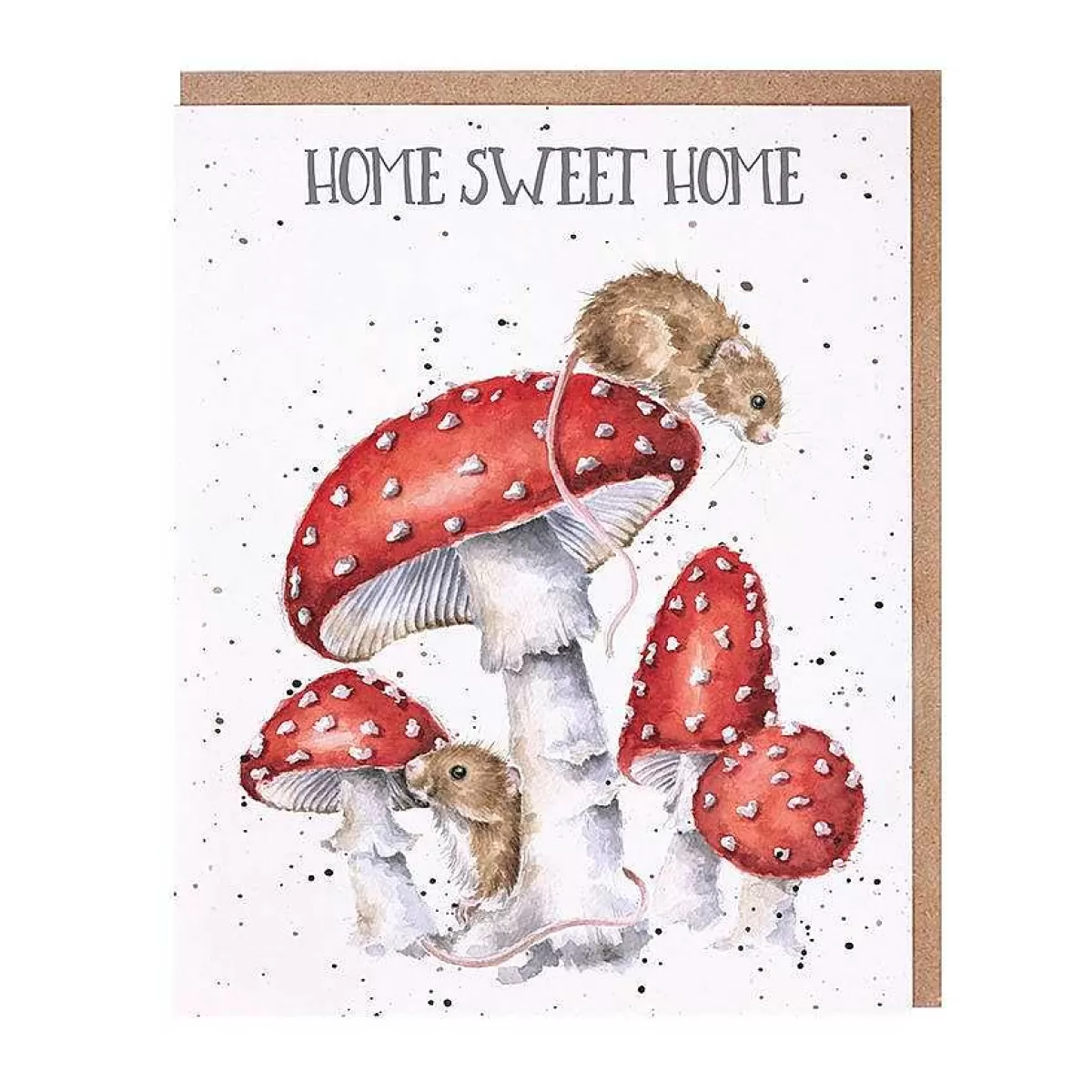 New Home>Wrendale Designs Home Sweet Home' Mouse New Home Card