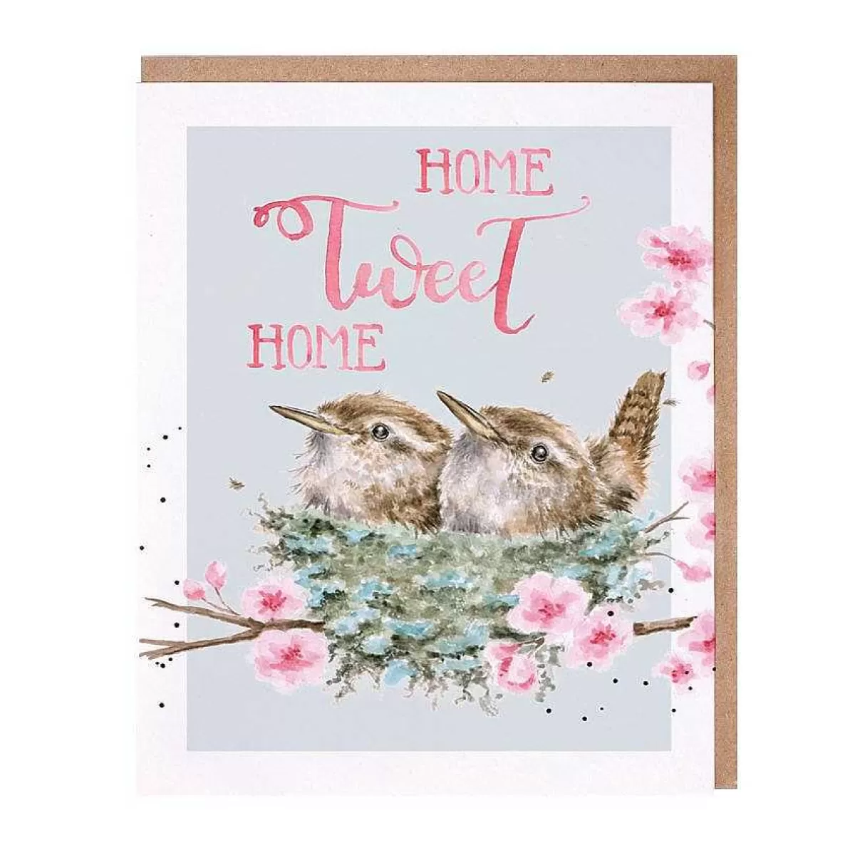 New Home>Wrendale Designs Home Tweet Home' Wren Card