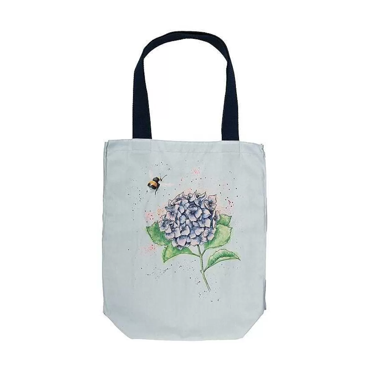 Canvas & Foldable Shopping Bags>Wrendale Designs Hydrangea' Bee Canvas Bag